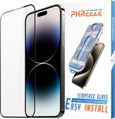 Beschermglas - Geschikt voor iPhone 15 Plus Screenprotector met Montageframe - 100 Procent Plakgarantie - Screen Protector - 9H Gehard Glas