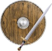 Verkleed speelgoed Ridders/Vikingen wapens - Schild/zwaard - kunststof - volwassenen