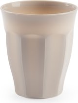 Plasticforte onbreekbare Picardi drinkglazen - 1x stuks - kunststof - beige - 250 ml - camping/outdoor/kinderen - limonade glazen