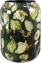 TS Collection - Bloempot hoog Bee green - 46x62 - Metaal & Epoxy - Exclusieve woonitems voor binnen - Handgemaakt - Unieke print - Designed by Lammie