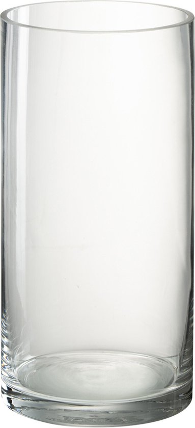 J-Line Vaas Cylinder Vola Glas Transparant Large