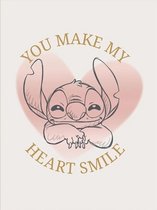 Stitch Heart Smile Art Print 30x40cm | Poster