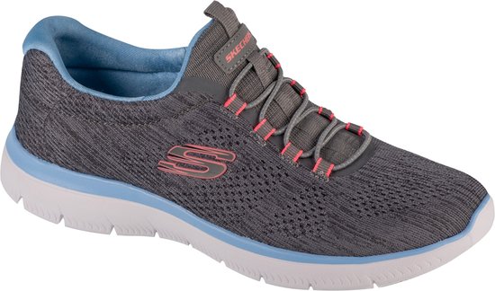 Skechers Summits - Fun Flair 150113-GYMT, Vrouwen, Grijs, Trainingschoenen, maat: 41