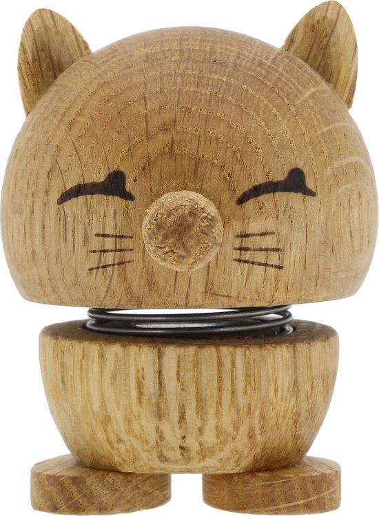 Hoptimist Cat Hoptimist 5,5 x 5,9 x 7,3 cm Oak