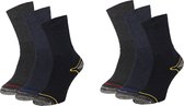 Chaussettes de randonnée Apollo 6 paires coloris assortis taille 39/42