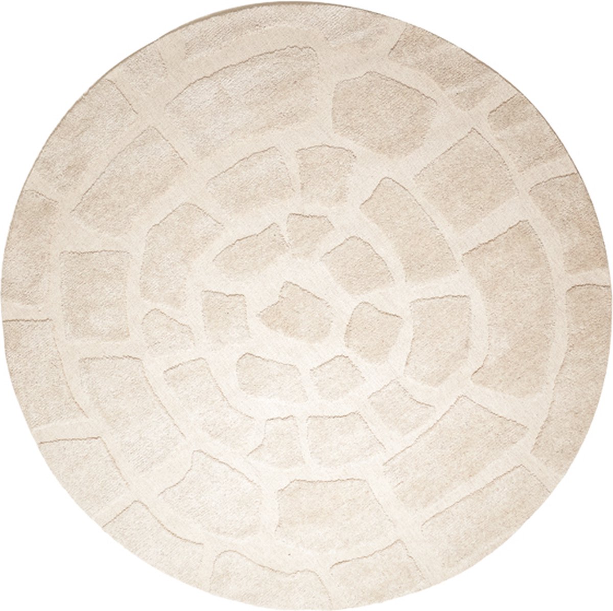 Vloerkleed BAJELO - Ø220x0.5cm - Bruin