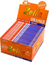 Vloeipapier | Vloei | Zetla Orange King Size Wide | Lange Vloei