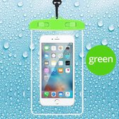 Waterdichte Telefoon Hoes - Volledig Transparant - Geschikt voor alle Smartphones - Waterproof Bag - Groen