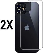 Screenz® - BACK Screenprotector geschikt voor iPhone 15 Pro Max - Tempered glass Screen protector geschikt voor achterkant iPhone 15 Pro Max - Beschermglas - Glasplaatje - 2 stuks