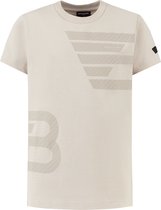 Ballin Amsterdam T-shirt with frontprint Jongens T-shirt - Sand - Maat 16
