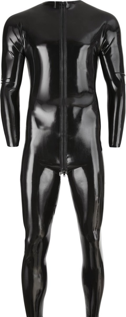Heren Mr Muscles Latex Catsuit met ritssluiting aan de voorkant Heren Mr Muscles Latex Catsuit met ritssluiting aan de voorkant