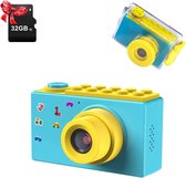 Kindercamera - Kinderfototoestel - Digitale Kindercamera - 32GB MicroSD Inbegrepen