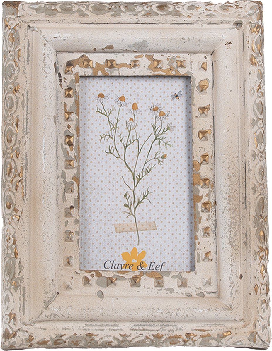 Fotolijst 10x15 cm Beige Metaal