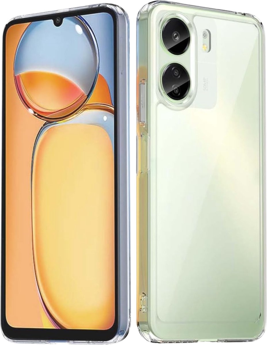 Hoesje voor Xiaomi Redmi 13C / Poco C65 backcover Shockproof siliconen Transparant