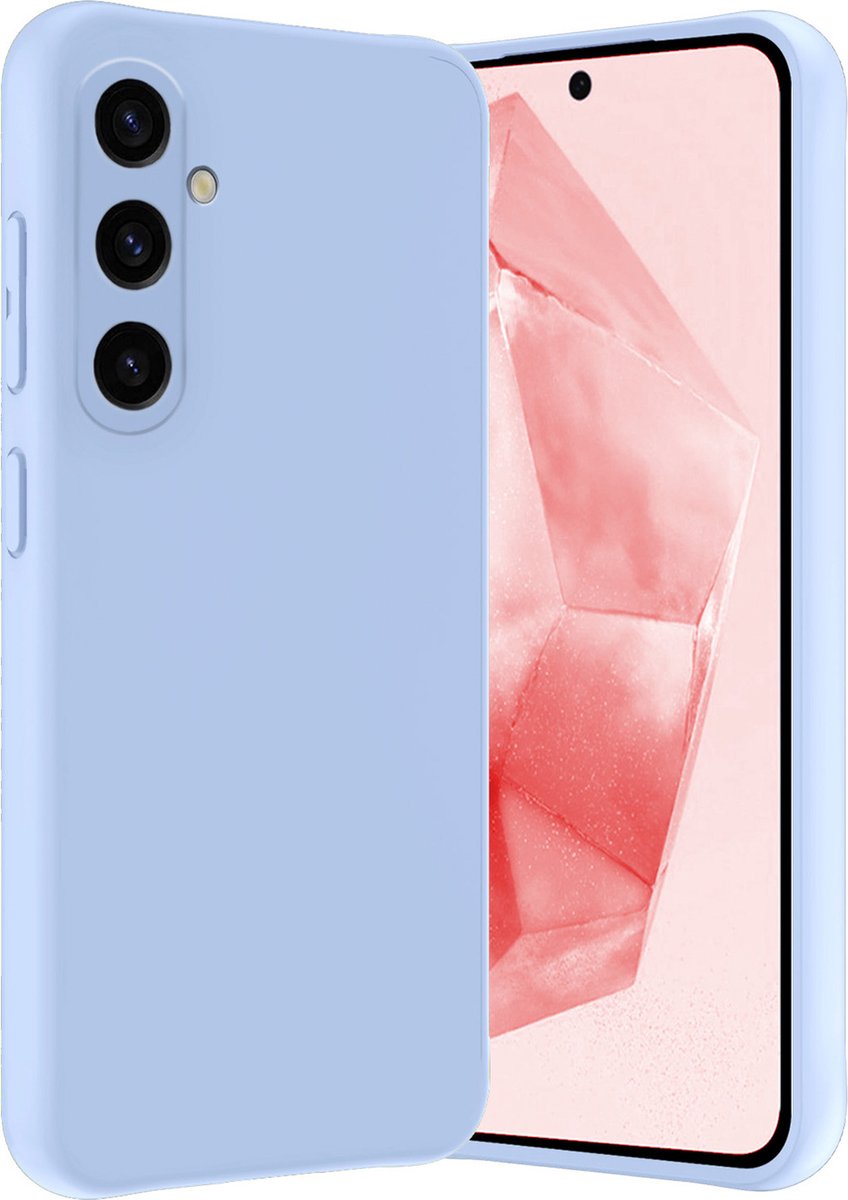 Hoesje - Geschikt voor Samsung Galaxy A35 - Sterk & Shockproof - Hoes Cover - Siliconen Case - Lichtblauw