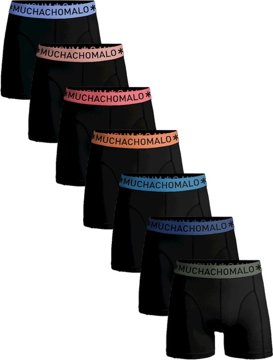 Muchachomalo Heren Boxershorts - 7 Pack - Maat L - 95% Katoen - Mannen Onderbroeken