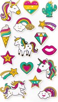 Foam Stickers Unicorns - Stickervel met Foam Stickers thema Unicorn - Knutsel Stickers Unicorns - Knutselen Meisjes - Knutselen Kinderen - Unicorn Stickers - Knutselen met Stickers