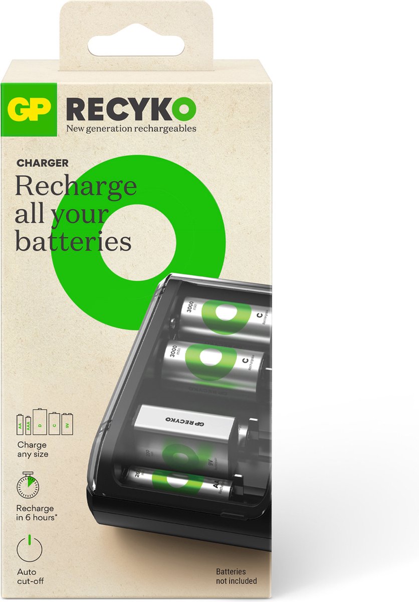 GP - GPB631-2B1 Batterijoplader -  NiMH AAA (potlood), AA (penlite)