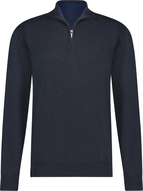 Crosshatch Heren Kabstars Kabelbrei Trui Navy