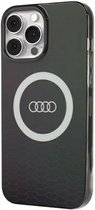 Audi IML Big Logo Back Case (MagSafe Compatible) - Geschikt voor Apple iPhone 13 Pro (6.1") - Zwart