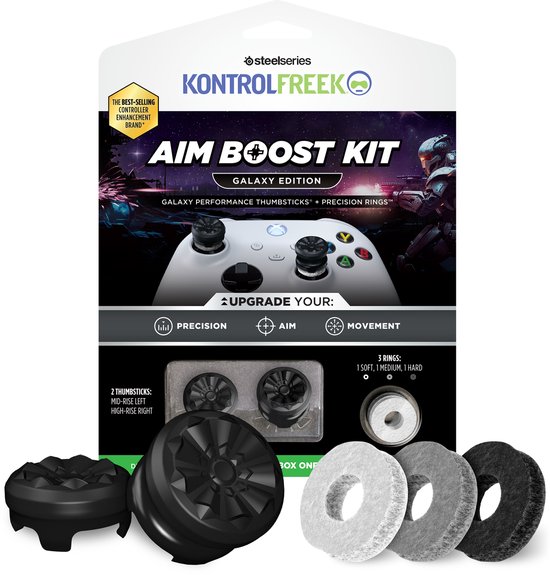 KontrolFreek Galaxy AimBoost Thumbsticks + Precision Rings - Zwart (Xbox)