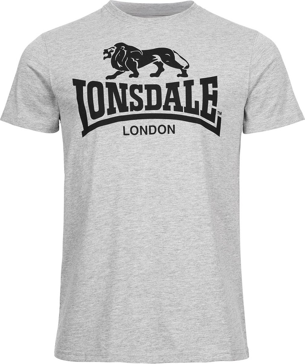 Lonsdale Classic T-Shirt Oud Logo Grijs - Maat: L