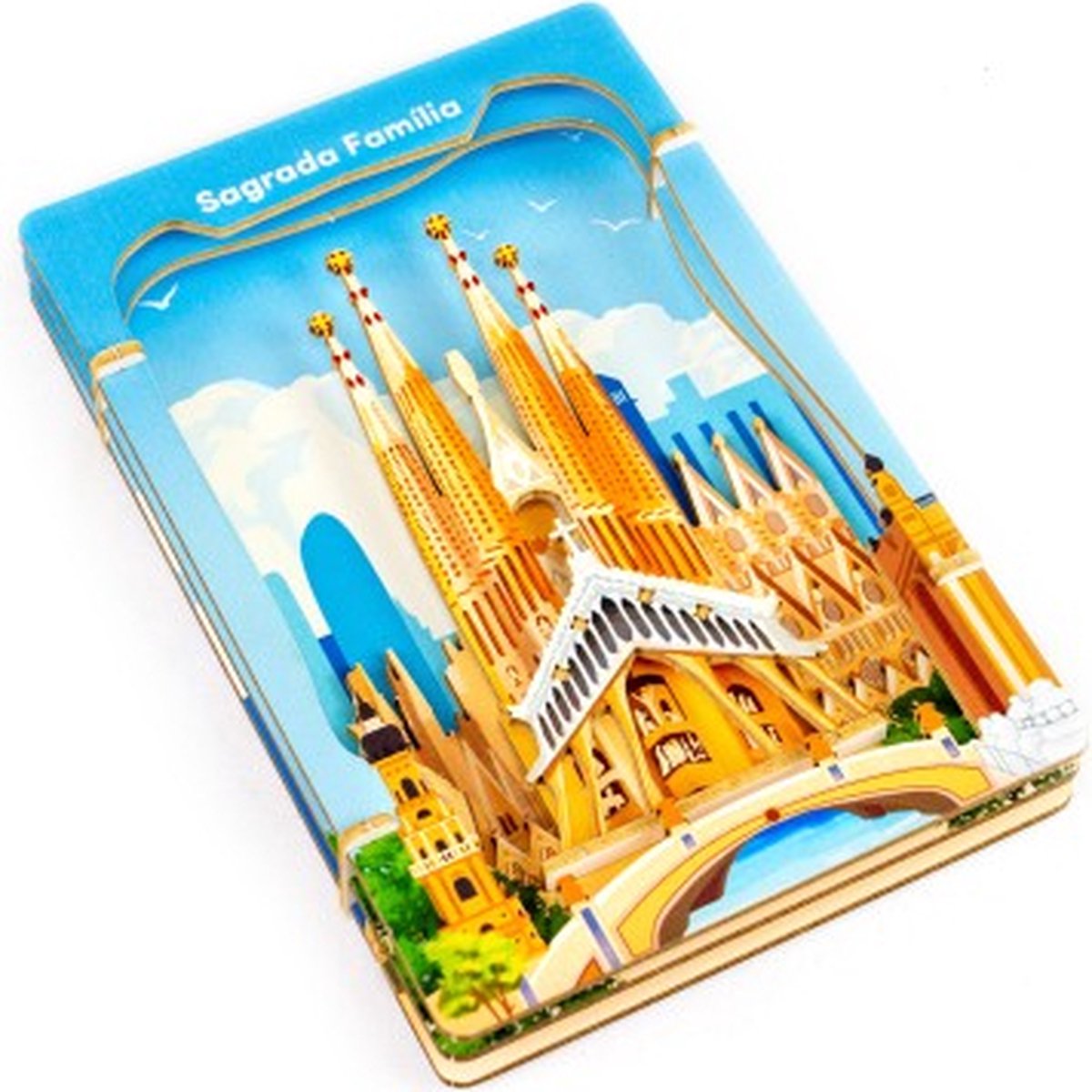 Bouwpakket DIY 3D Theater Sagrada Familia- Barcelona- hout — cadeau in Hobby - foto 2