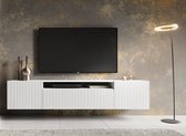 Noemi TV meubel - hangende kast - breedte 200 cm - wit - woonkamermeubel - modern - Maxi Maja