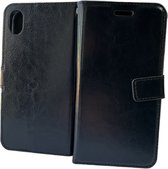 Bookcase Zwart Geschikt voor: Apple iPhone X / XS- portemonnee hoesje - ZT Accessoires