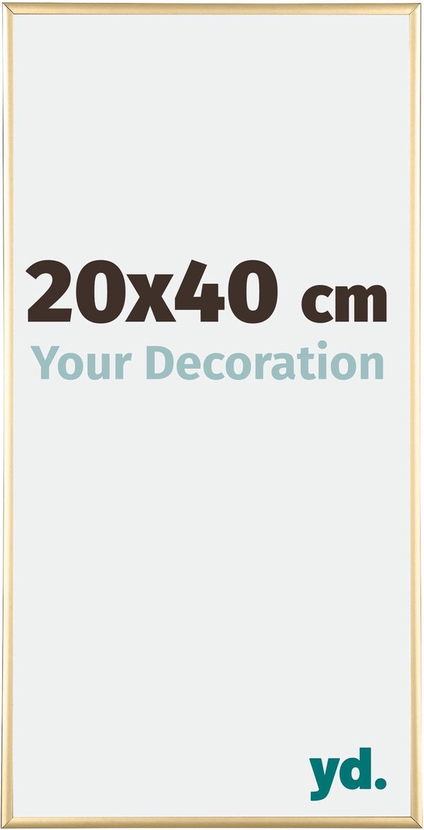 yd. Your Decoration - Fotolijst 20x40 cm - Aluminium - Goud - Kent