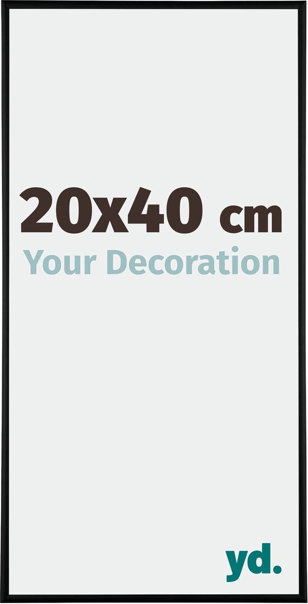 yd. Your Decoration - Fotolijst 20x40 cm - Aluminium - Zwart Mat - Kent