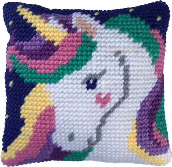 Needleart World Star Light Unicorn Kruissteekkussen pakket