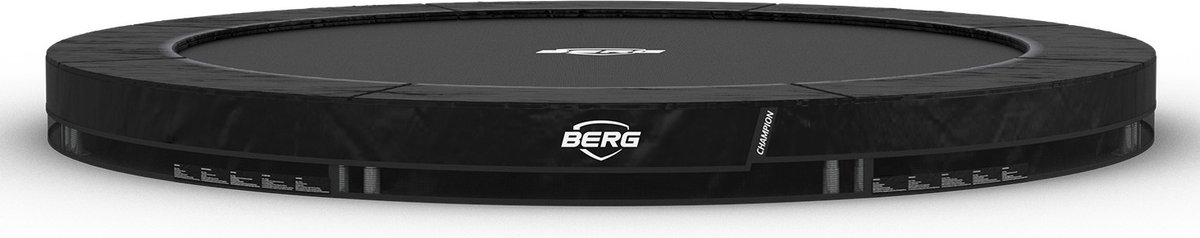 BERG Trampoline Champion - InGround - 330 cm - Zwart - Voordeel pakket met Extra Strong Afdekhoes Grijs