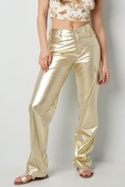 Pantalon métallisé - nouvelle collection - printemps/été - femme - or - taille L