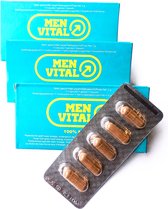 Pilules Menvital Erection pour hommes - 3 x 5 capsules Remplacement du Kamagra et du Viagra sur une base naturelle - Plus de plaisir pendant les rapports sexuels