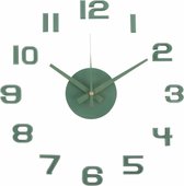 Karlsson Horloge Murale DIY Sunset Numbers - Vert - Ø35cm - Horloge Murale Scandinave