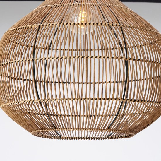 Light & Living Hanglamp Pacino - Bruin - Ø50cm - Bohemian - Hanglampen Eetkamer, Slaapkamer, Woonkamer