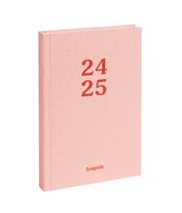 Agenda Brepols 2024-2025 - RAINBOW - Aperçu quotidien - Rose - 11,5 x 16,9 cm