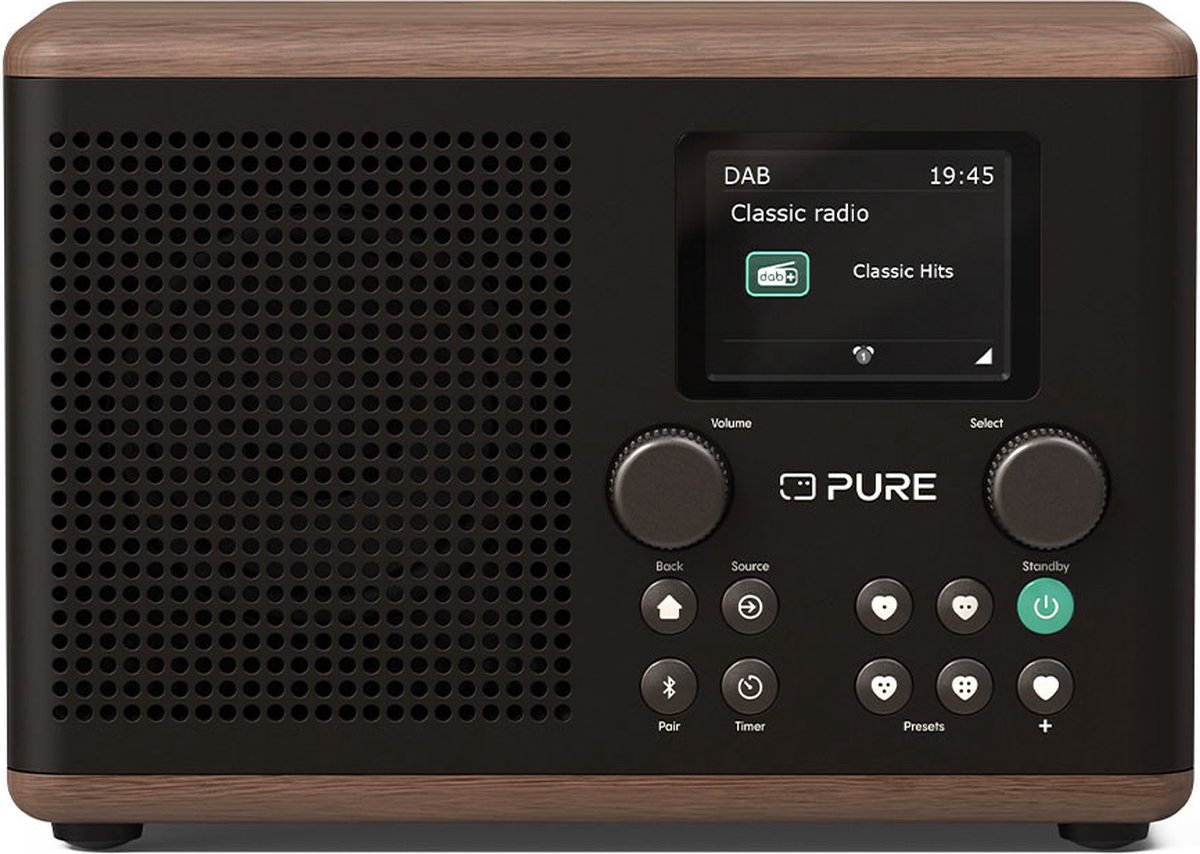 Pure Classic H4 Coffee Black/Walnut EU/UK