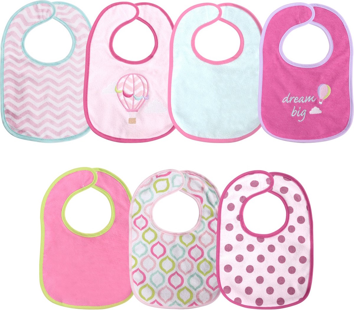 Goedkoopste Lorelli Girl 7 Stuks Slabbetjes 1026024-0003