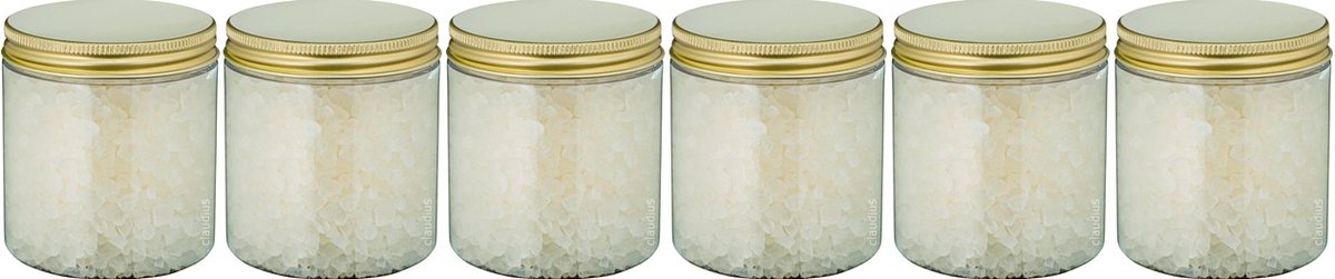 Goedkoopste Claudius Badzout Relaxing Moment - 300 gram - Pot met gouden deksel - set van 6 stuks
