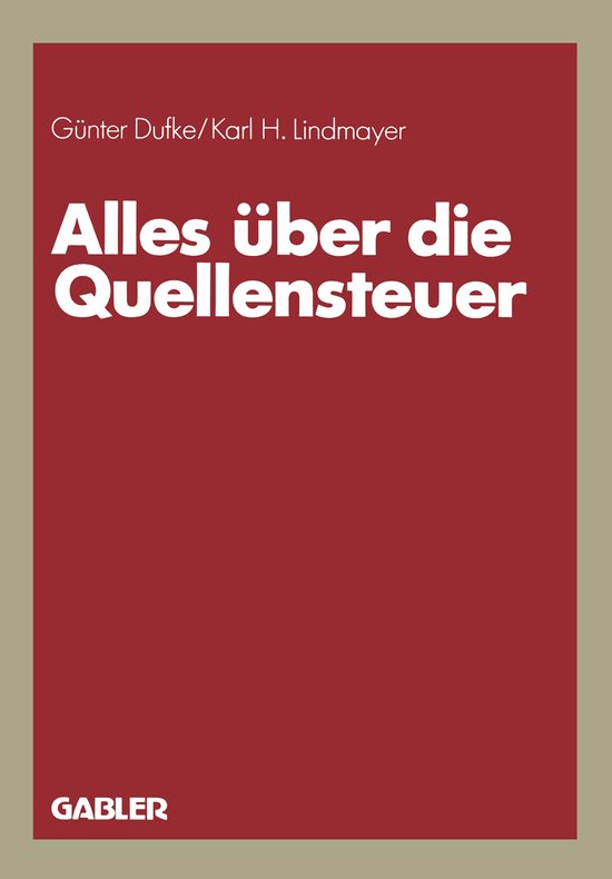 Alles Über Die Quellensteuer - cover