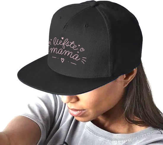 Snapback Zwart Cap - Cadeau voor De Liefste Mama