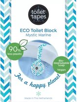 Toilet Tapes - Eco-vriendelijke WC Blokjes Voordeelverpakking met 160+ Spoelbeurten - Tot 90% Minder Plastic, Efficiënte Toiletsteen - Langdurige Frisheid - Mystic Marine - 14 Stuks
