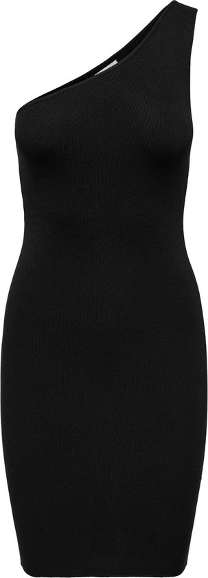 Jacqueline de Yong Jurk Jdycirkeline S/l One Shoulder Dress 15320731 Black Dames Maat - XS