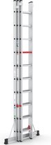 Professionele Ladder | 3-delig | 3x10 Sporten | Anti slip | EN 131-1 + 2, TÜV en GS gecertificeerd