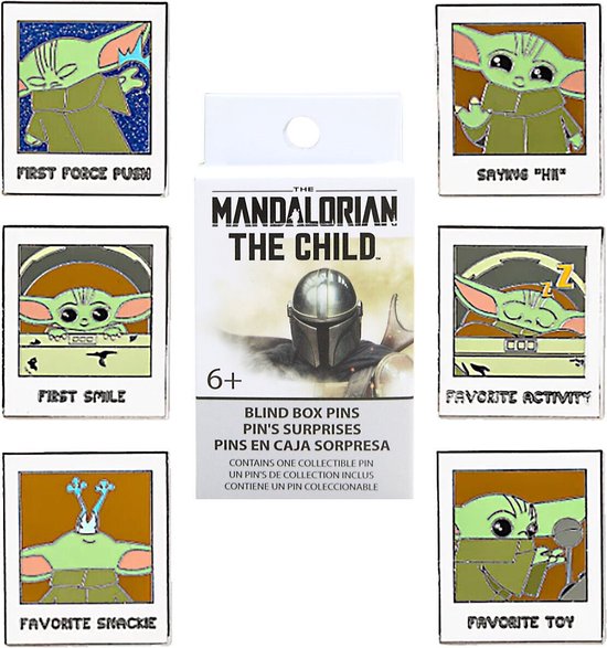 Loungefly: Star Wars: The Mandalorian - The Child Blind Box Emaille Pins Set - 12p. CDU