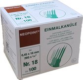 Neopoint injectienaalden 0,45x16mm bruin 26G - 20 x 100 stuks voordeelverpakking