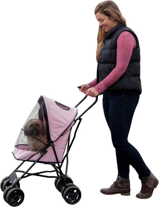 Huisdierenwagen – 4 Wielen, Opvouwbaar, Voor Middelgrote En Grote Honden, Max. 50 Kg, EVA-wielen, Schokdemping, 600D Stof, Voor Reizen En Uitstapjes