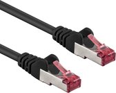 S/FTP CAT6A 10 Gigabit Netwerkkabel - CU - 0,15 meter - Zwart
